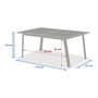 Voir la diapositive 3 : HESPERIDE Table de jardin extensible en aluminium effet bois 10 places PAVANE