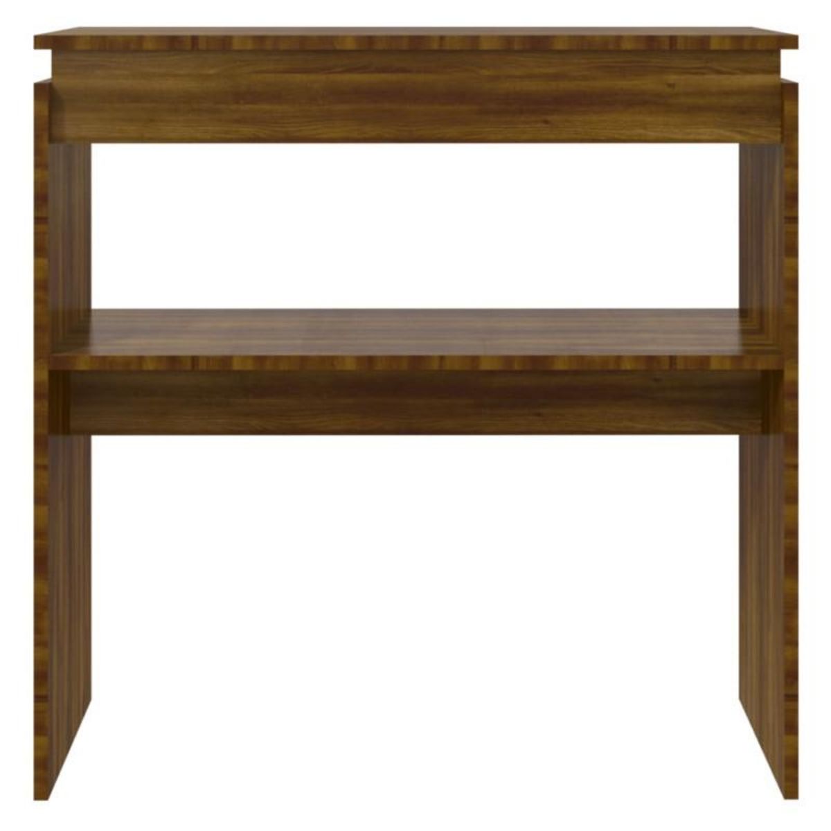 VIDAXL Table console Chêne marron 80x30x80 cm Bois d ingénierie