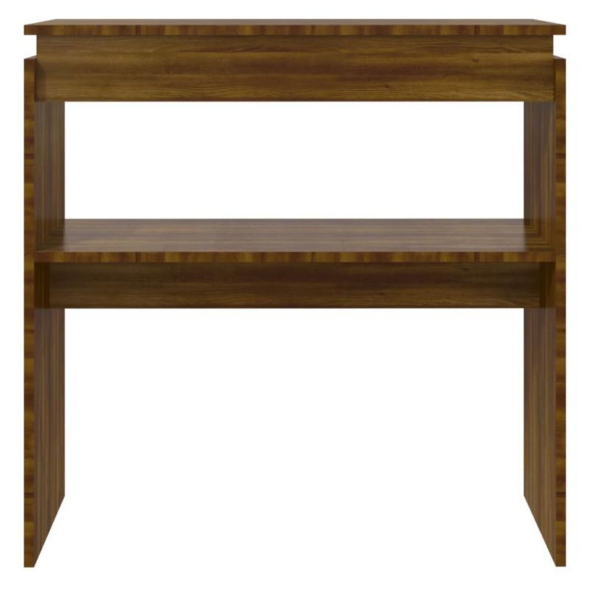 VIDAXL Table console Chêne marron 80x30x80 cm Bois d ingénierie