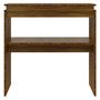 Voir la diapositive 3 : VIDAXL Table console Chêne marron 80x30x80 cm Bois d ingénierie