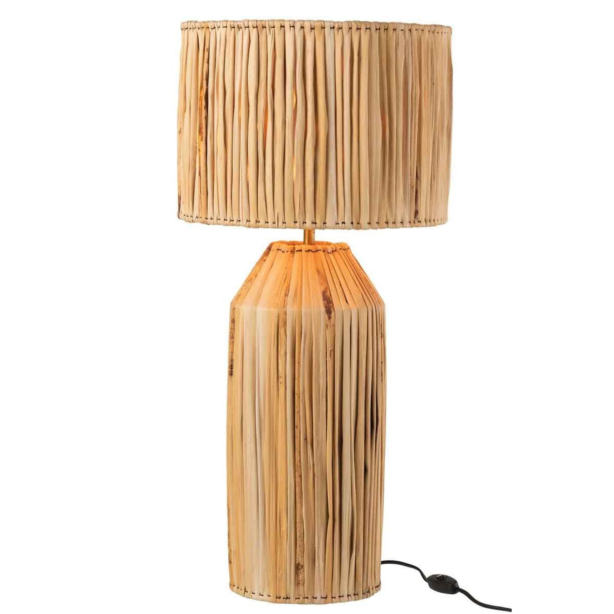 Voir la diapositive 2 : J-LINE Lampe à poser design  hanna  81cm naturel