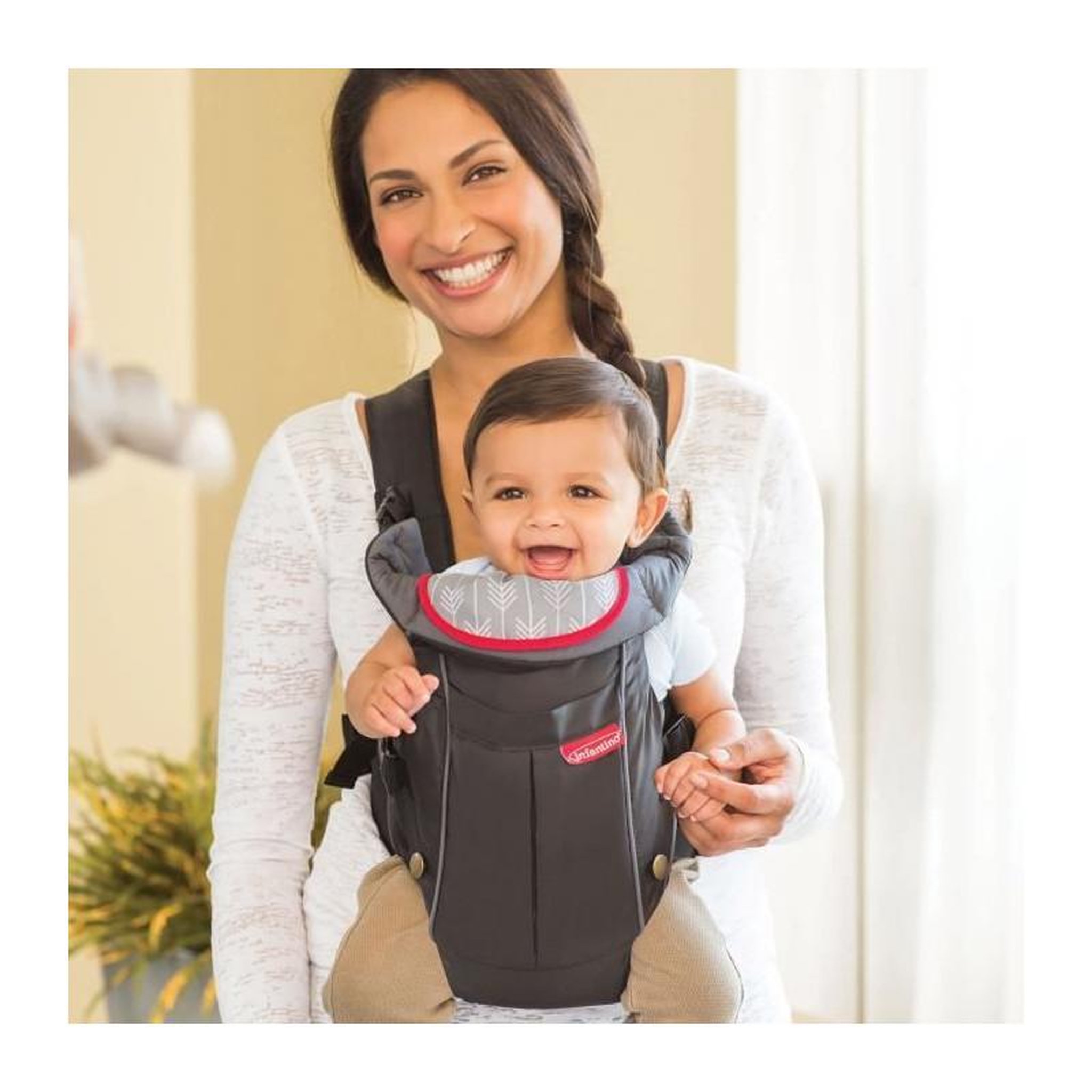 Voir la diapositive 6 : INFANTINO Porte-Bébé INFANTINO - Swift - Ergonomique - Noir/Bleu - Pour Bébé de 0 a 24 mois