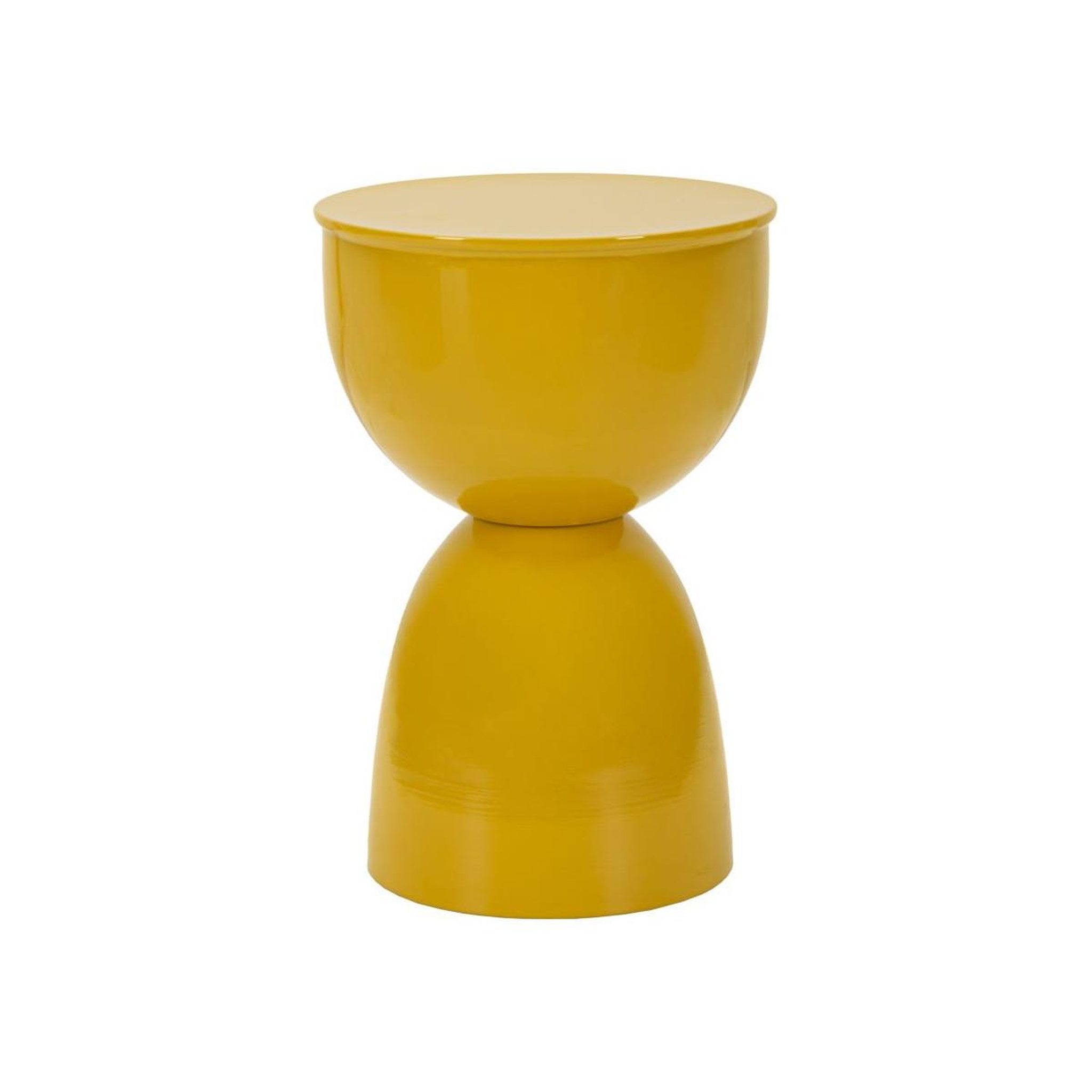 Paris Prix Table d'appoint en métal  yao  46cm jaune moutarde