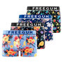 Voir la diapositive 1 : FREEGUN Lot de 4 boxers homme en coton Signature Sergio