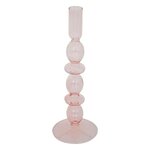 ATMOSPHERA Chandelier en Verre Design  Bulles  25cm Rose Clair