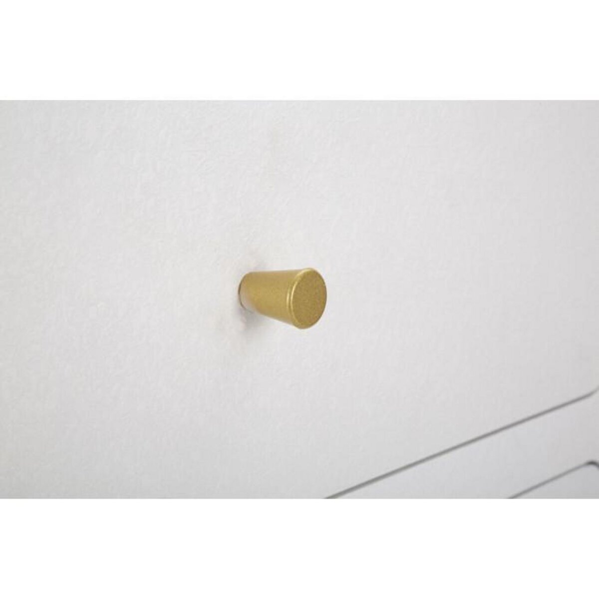 Paris Prix Table de Chevet Design  Venus  79cm Blanc & Or