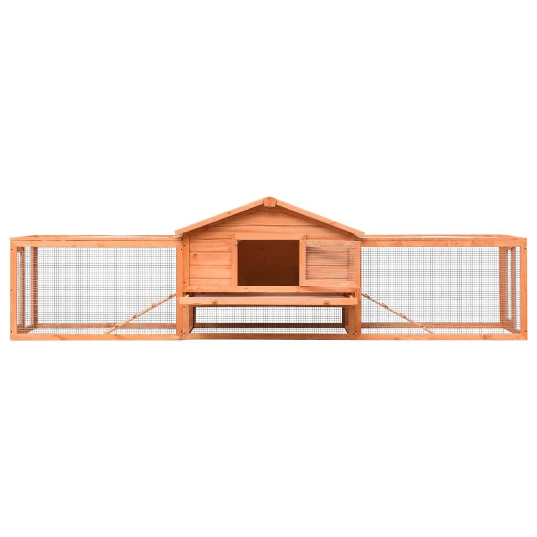 Voir la diapositive 3 : VIDAXL Clapier Pin massif et sapin 310x70x87 cm