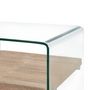Voir la diapositive 3 : VIDAXL Table basse Clair 50x50x45 cm Verre trempe