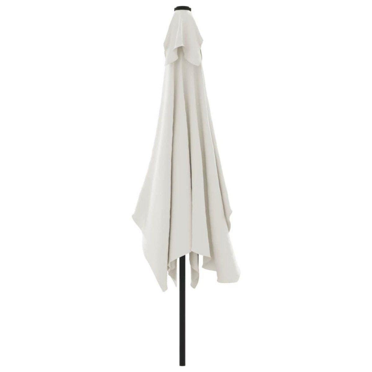 VIDAXL Parasol 200 x 300 cm Blanc sable Rectangulaire