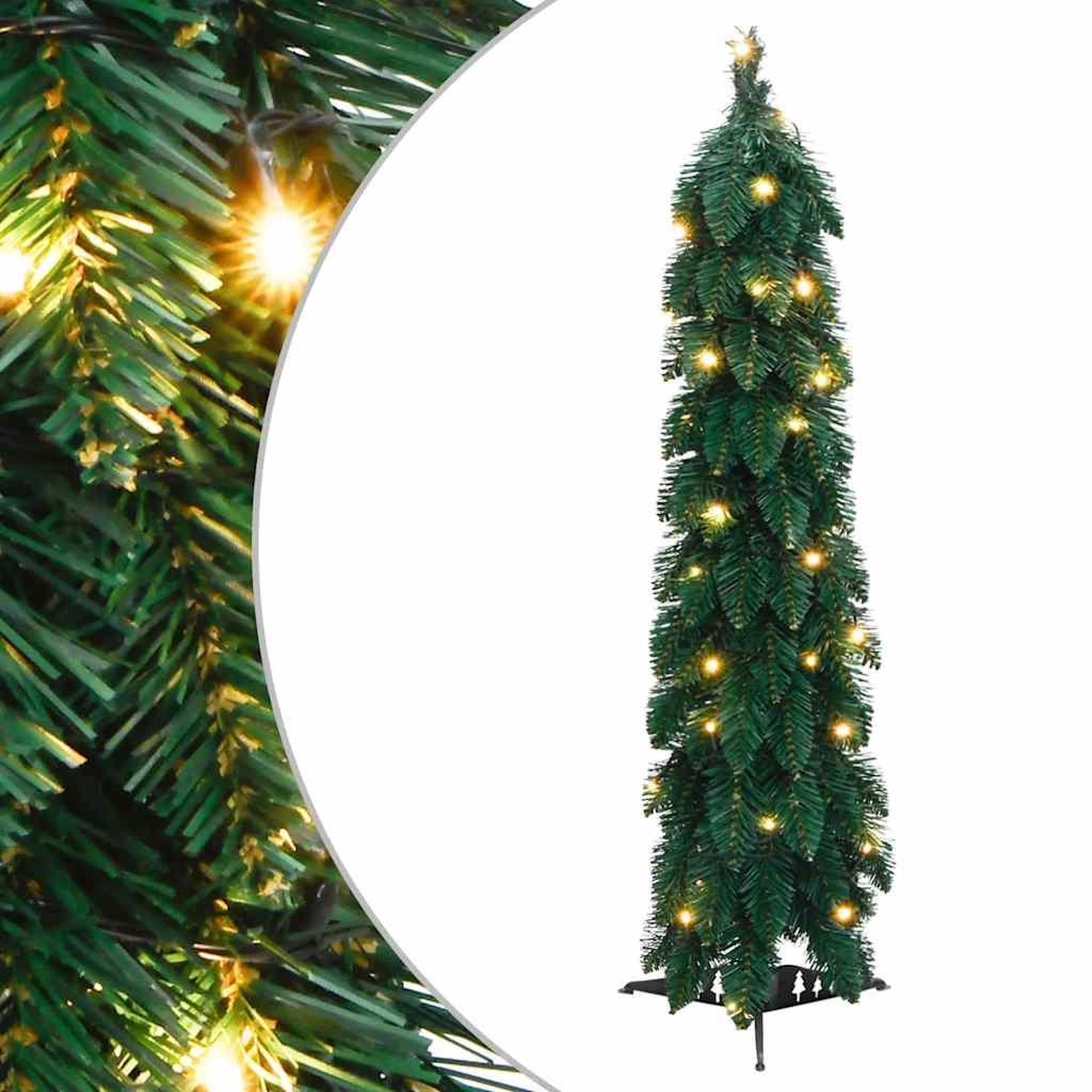 Voir la diapositive 1 : VIDAXL Arbre de Noël artificiel pre-eclaire avec 30 LED 60 cm