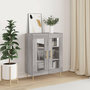 Voir la diapositive 1 : VIDAXL Buffet sonoma gris 69,5x34x90 cm bois d'ingenierie