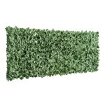 OUTSUNNY Haie artificielle brise-vue décoration rouleau 2,4L x 1H m feuillage réaliste anti-UV vert