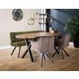 Voir la diapositive 3 : LISA DESIGN Neela - banc de table - en velours - 3 personnes