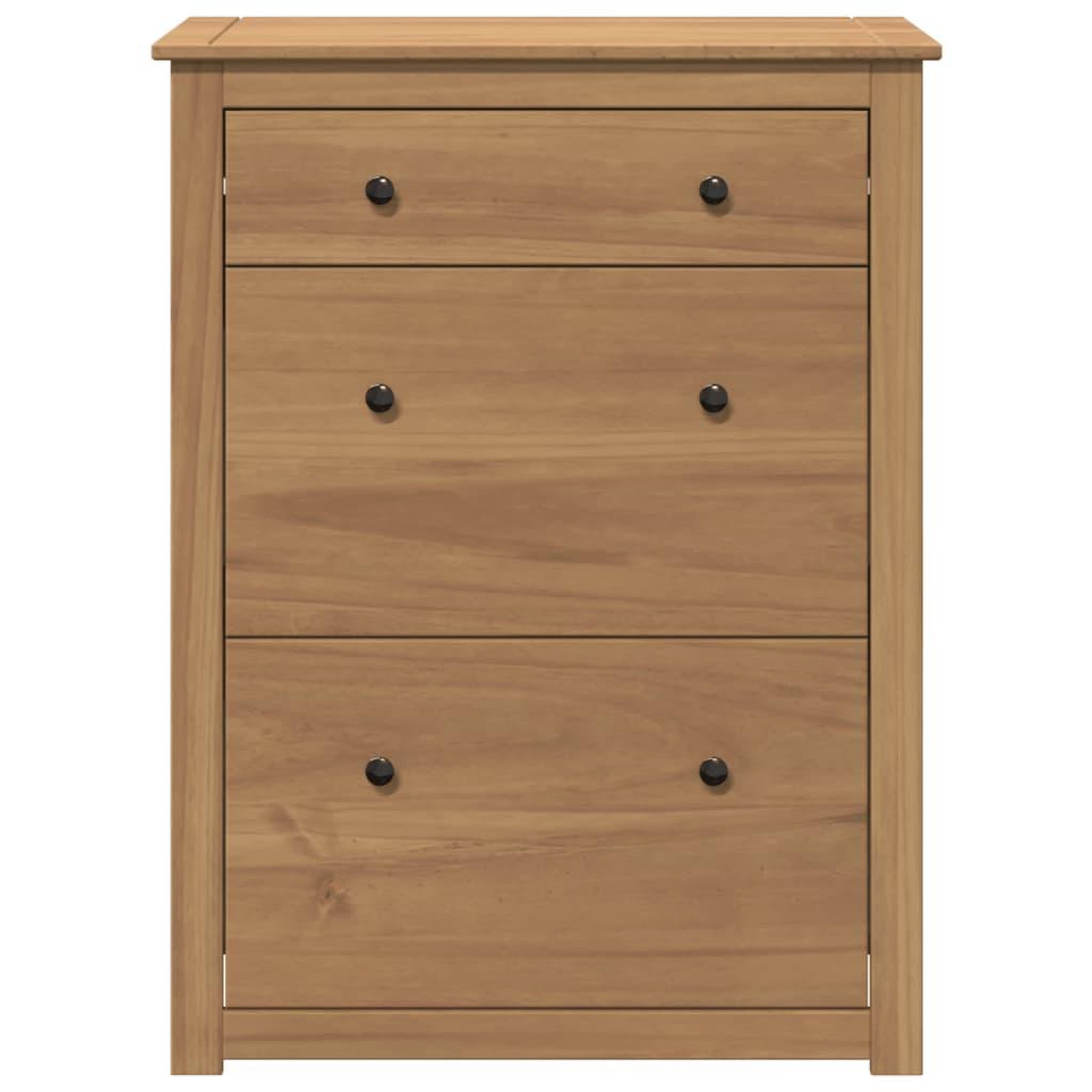 Voir la diapositive 4 : VIDAXL Armoire a chaussures Panama 80x35x105 cm bois de pin massif
