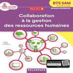 BLOC 3 - COLLABORATION A LA GESTION DES RESSOURCES HUMAINES BTS SAM 1RE & 2E  ANNEE . POCHETTE ELEVE, EDITION 2018, Delagrave