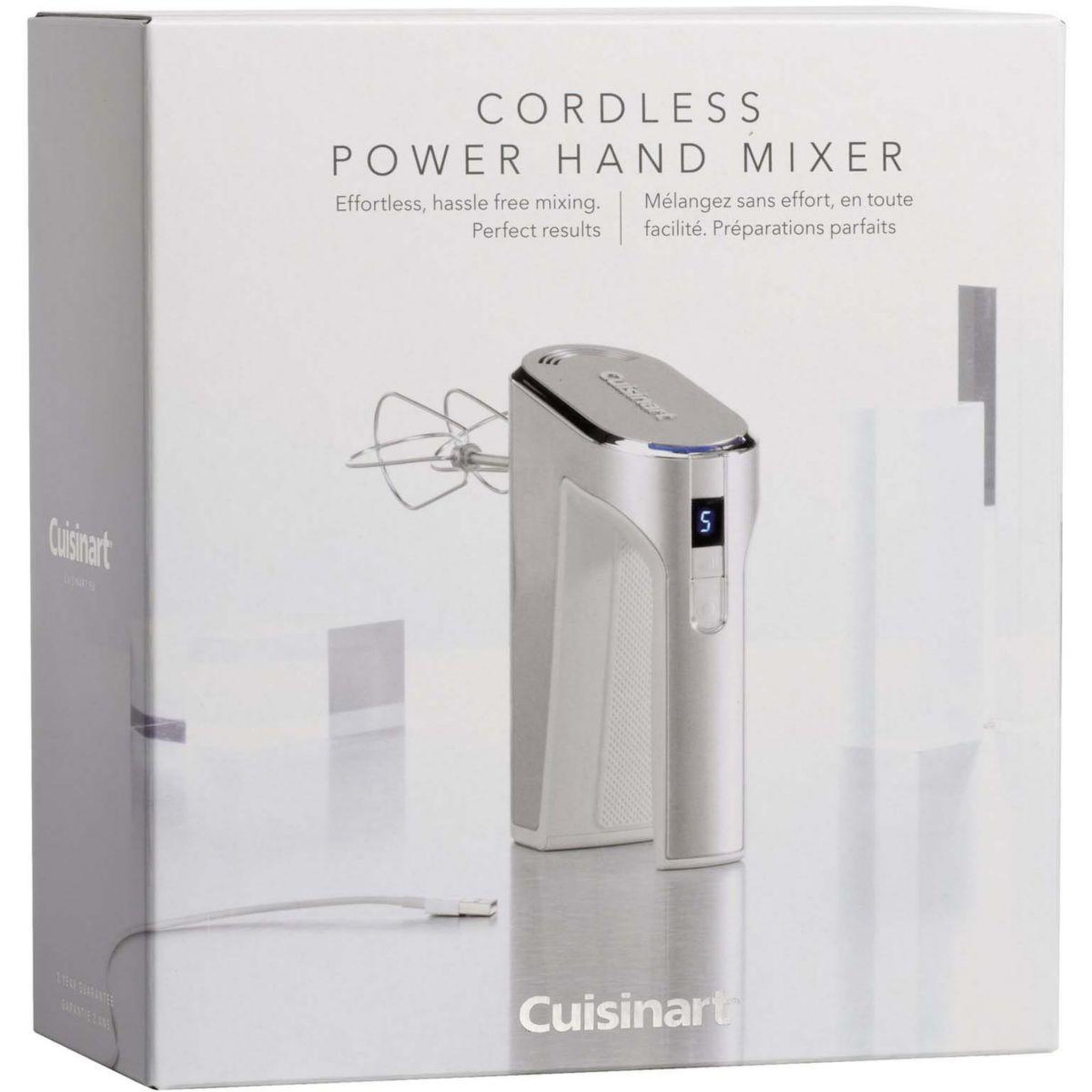 Voir la diapositive 2 : Cuisinart Batteur RHM100E Sans Fil Argent