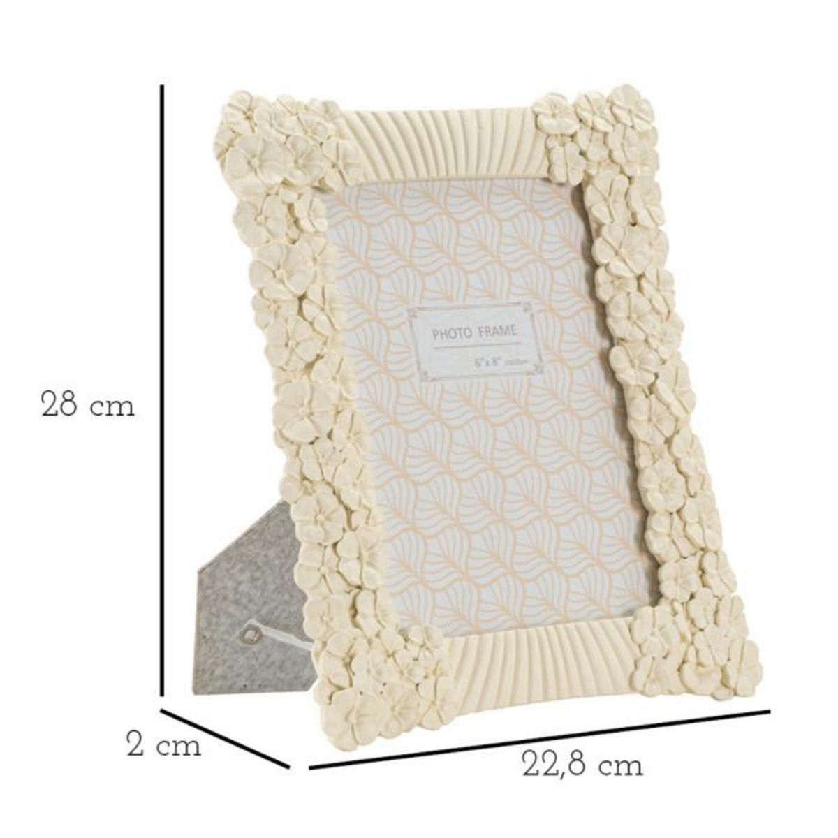 Paris Prix Cadre Photo Déco Fleurs  Cempalk  15x20cm Crème