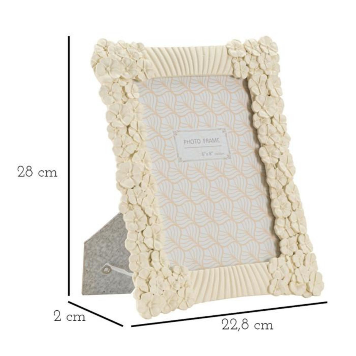 Paris Prix Cadre Photo Déco Fleurs  Cempalk  15x20cm Crème