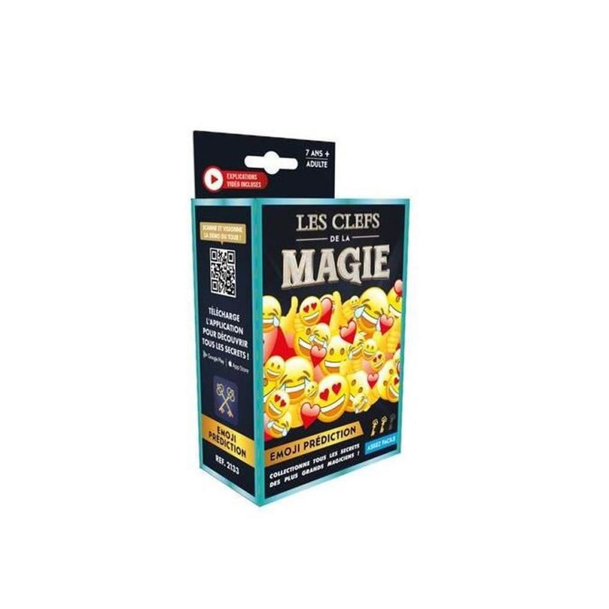 Kit tour de magie Emoji Prédiction Les Clefs de la Magie avec jetons et vidéo française