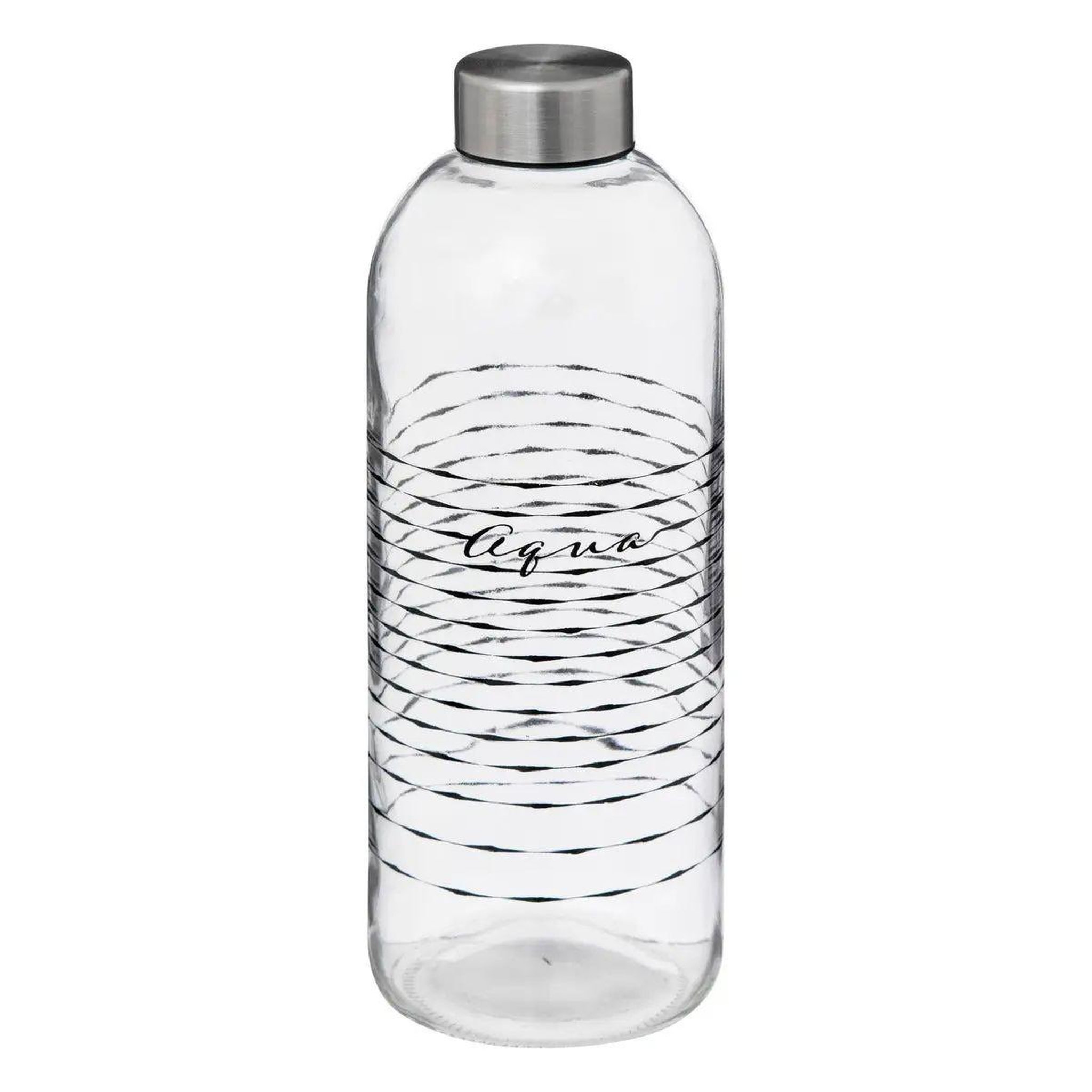 FIVE Bouteille en verre  aqua  1l transparent