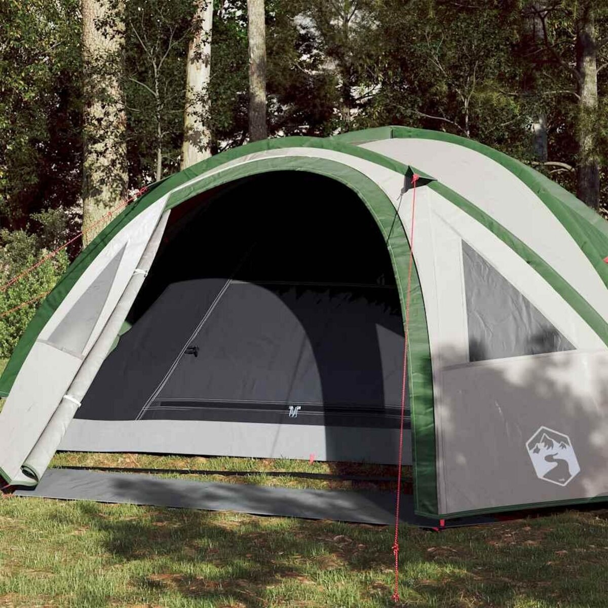 VIDAXL Tente de camping a dome 4 personnes vert impermeable
