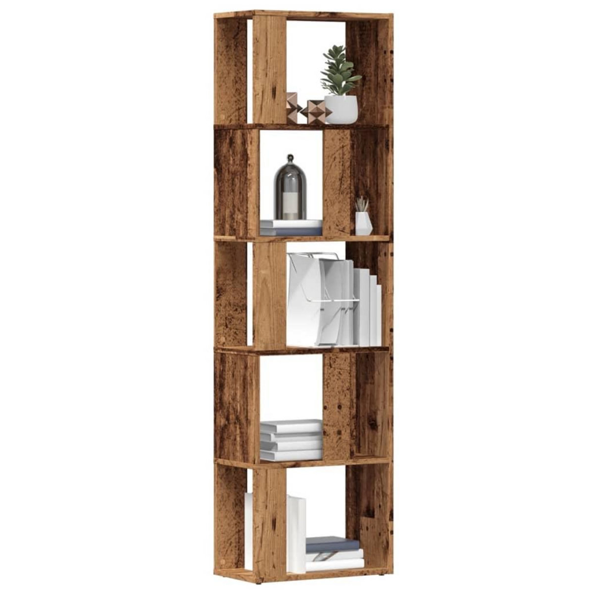 VIDAXL Bibliotheque vieux bois 45x24x159 cm bois d'ingenierie