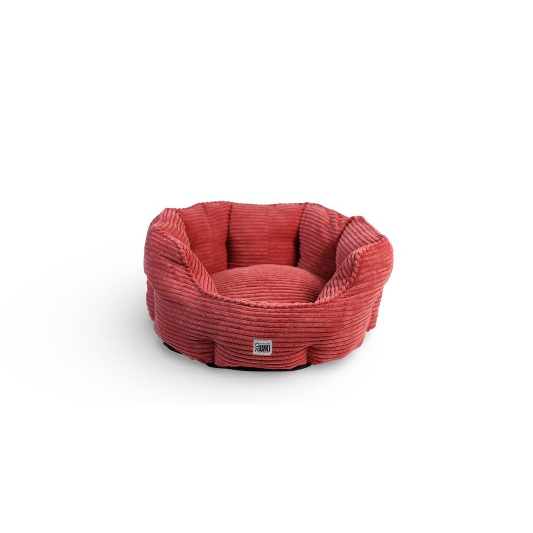 Voir la diapositive 1 : MON AMI LUKI Panier rond antidérapant velours côtelé pour chien