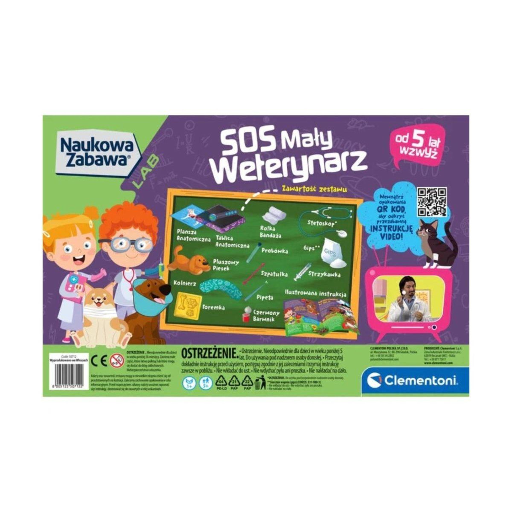 Voir la diapositive 2 : CLEMENTONI Coffret scientifique  50712 science  and  jeu - s.o.s petit vétérinaire
