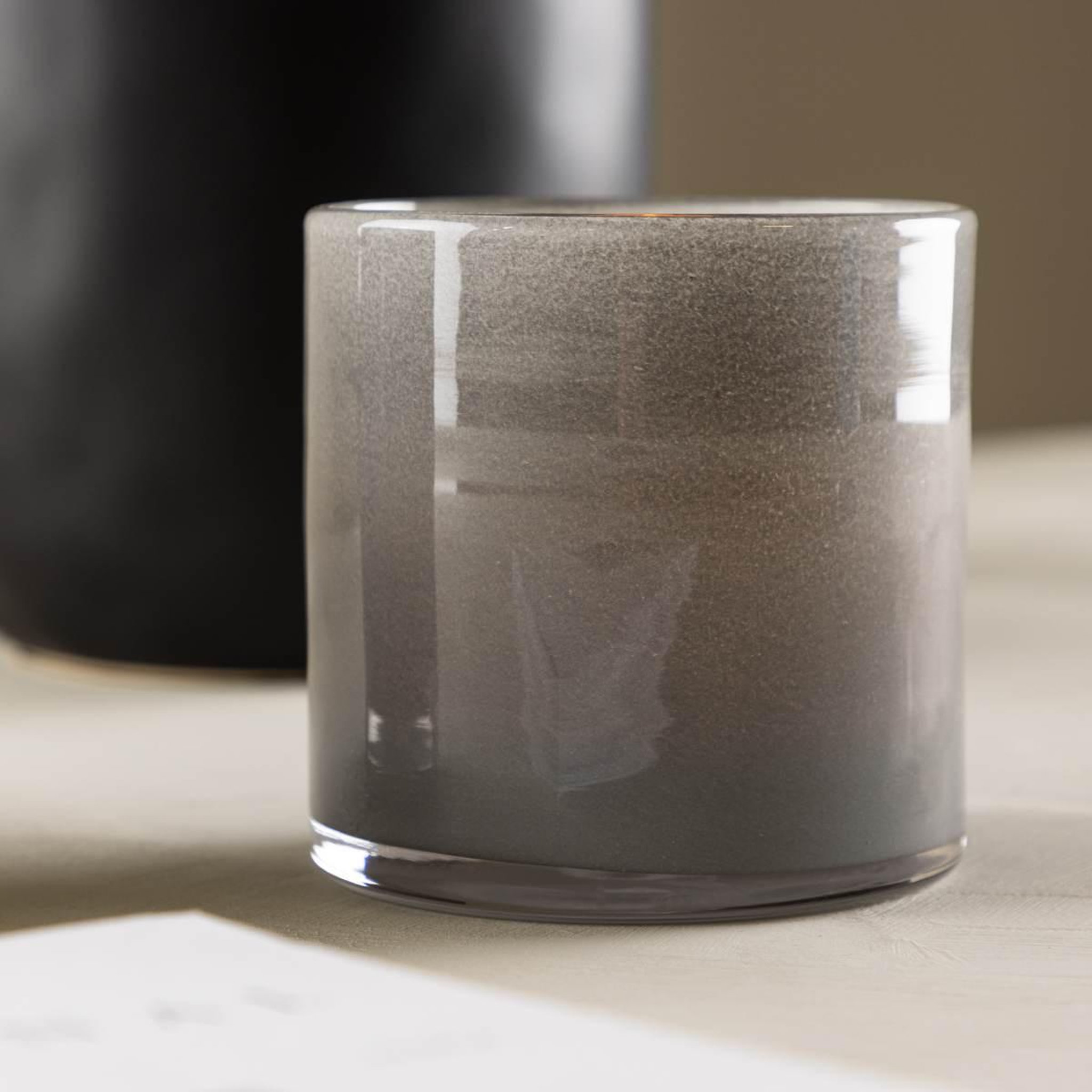 Voir la diapositive 4 : Paris Prix Photophore déco  gloria  10cm gris clair