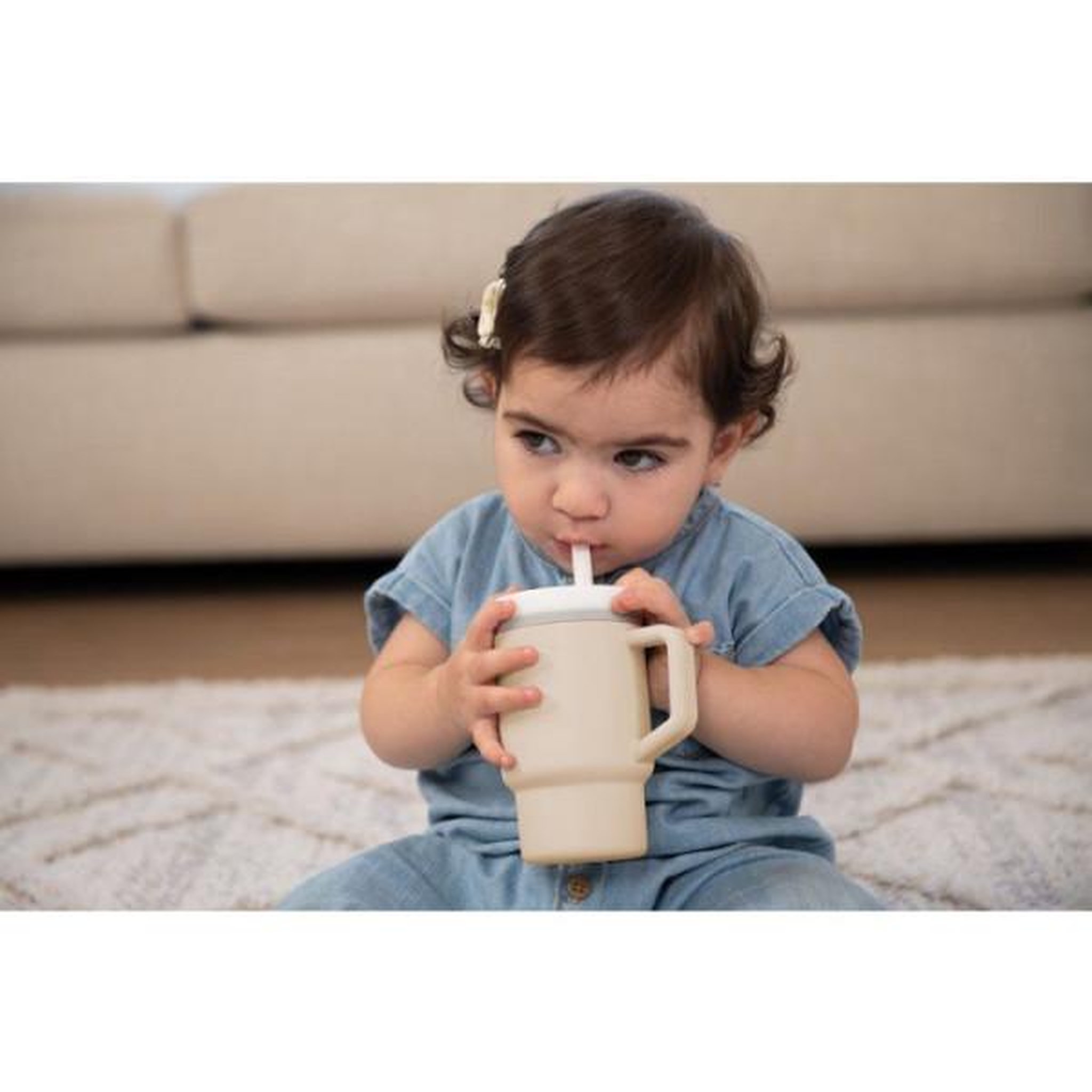 Voir la diapositive 2 : INFANTINO Ma premiere tasse silicone - infantino - 255 ml - sand