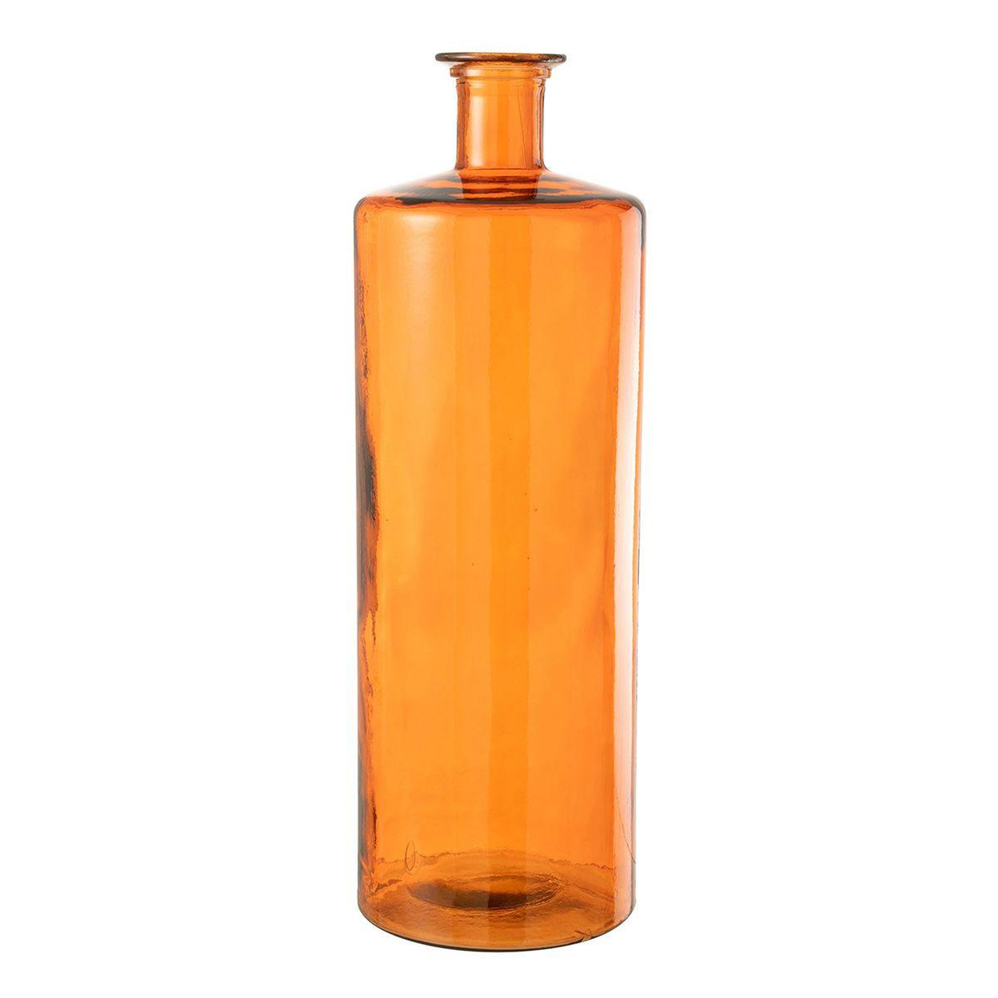 Voir la diapositive 1 : J-LINE Vase Déco en Verre  Bouteille  74cm Orange