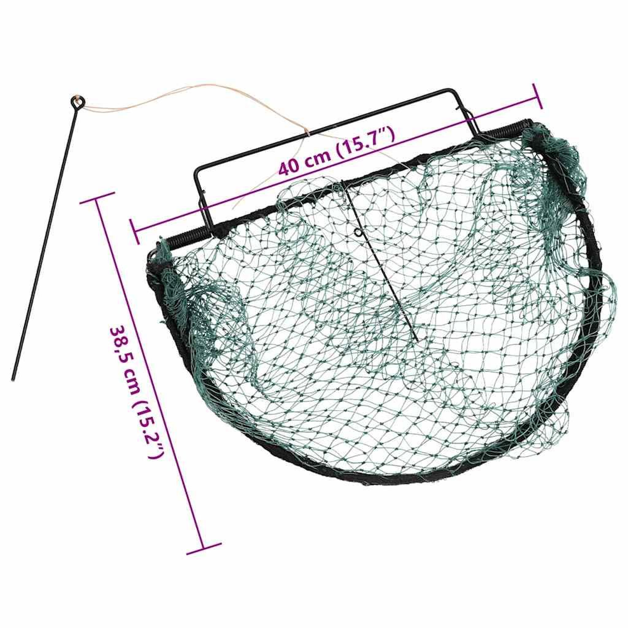 Voir la diapositive 6 : VIDAXL Piege a oiseaux vert 40 cm acier