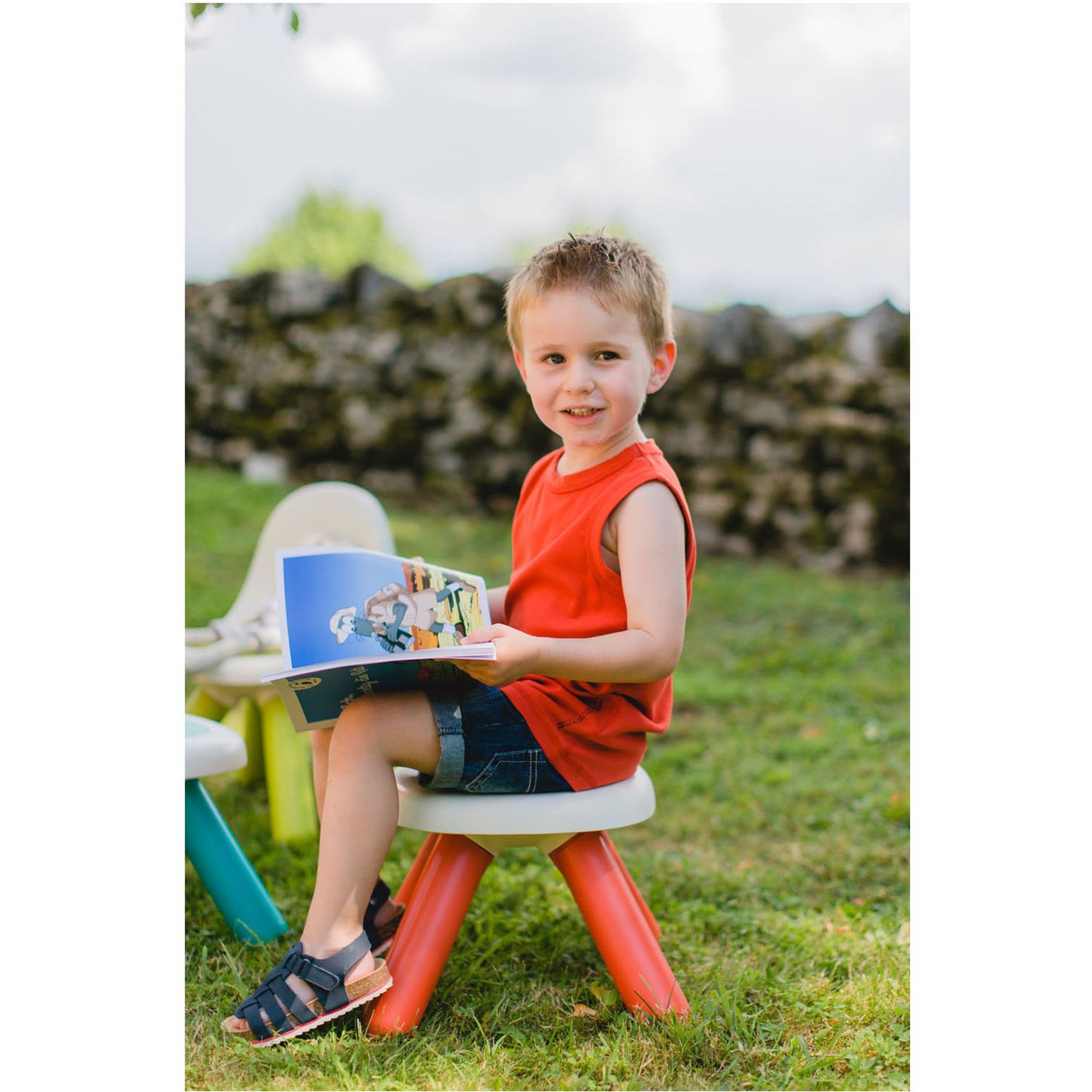 Voir la diapositive 3 : SMOBY Kid tabouret rouge