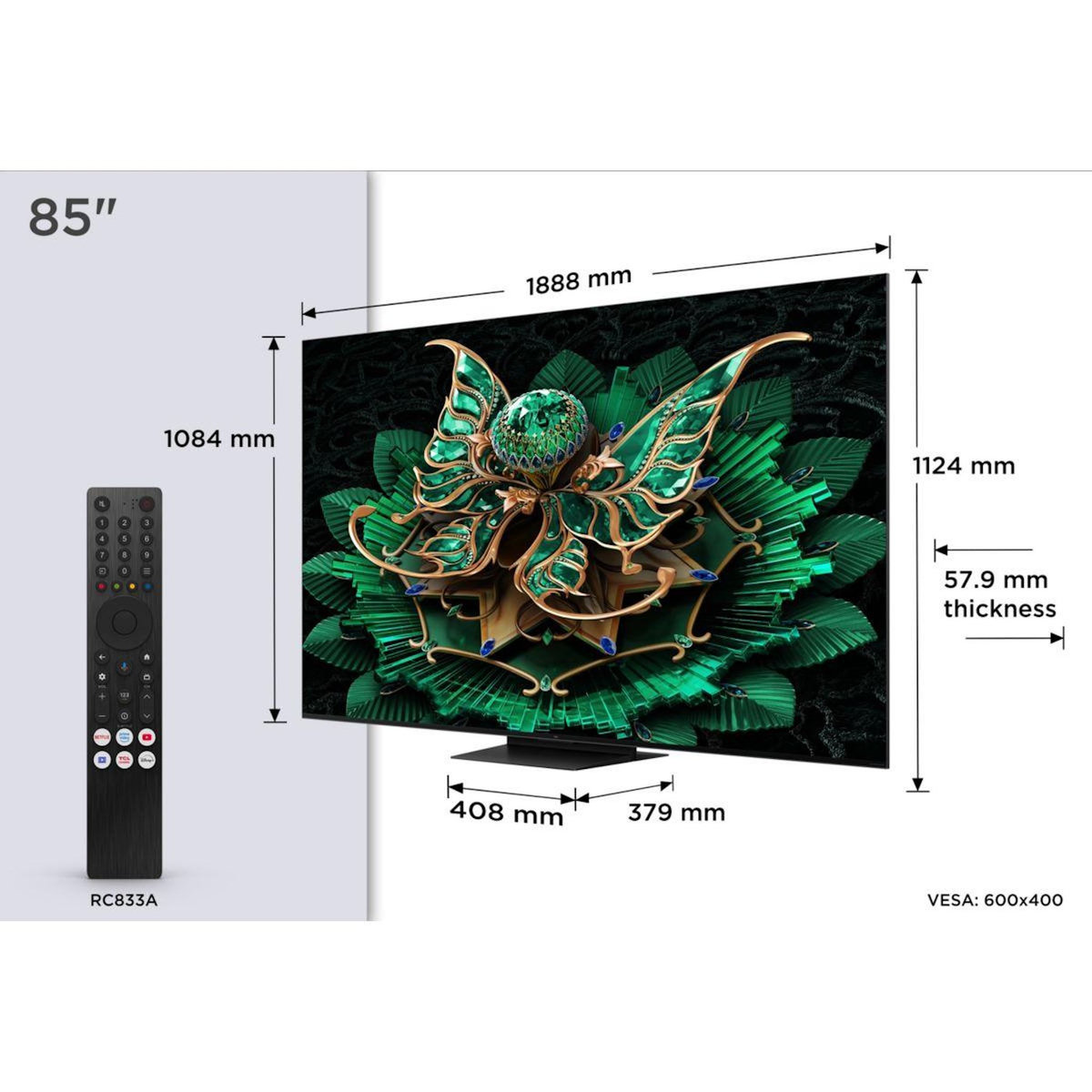 TCL TV Mini Led Mini LED Pro 85C79K 2025