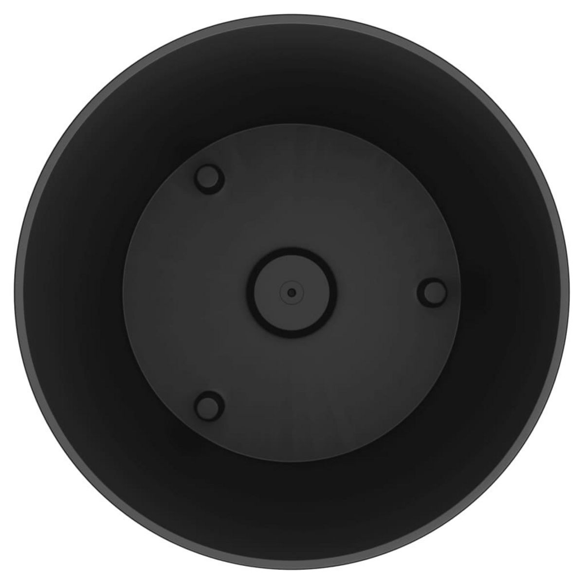 VIDAXL Jardiniere et interieur amovible anthracite 15 /15,3 L rotin PP