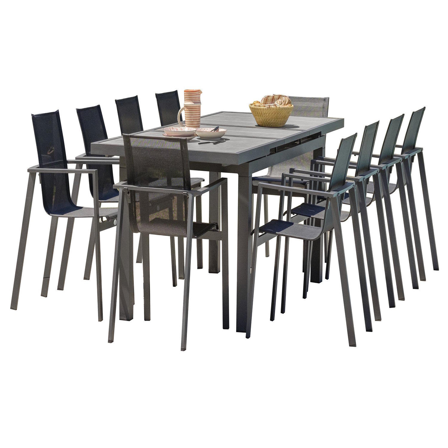 Dcb Garden Ensemble repas de jardin en aluminium (10 places) - vue 2