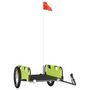 Voir la diapositive 2 : VIDAXL Remorque de vélo vert tissu oxford et fer