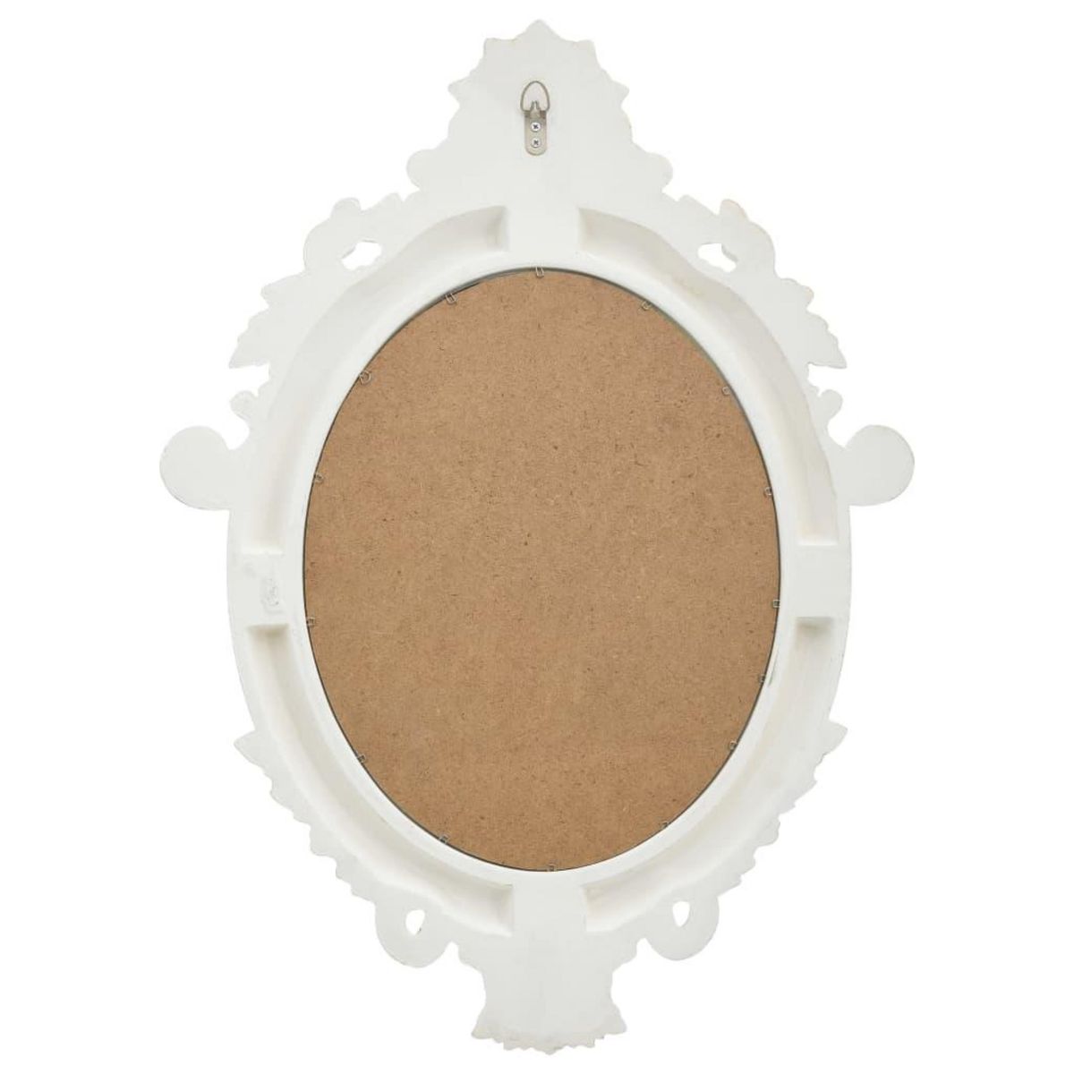 VIDAXL Miroir mural style chateau 56x76 cm Blanc