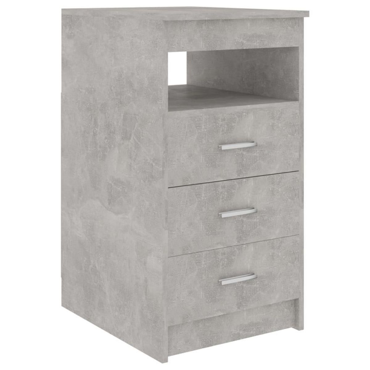 VIDAXL Armoire a tiroirs Gris beton 40x50x76 cm Bois d'ingenierie