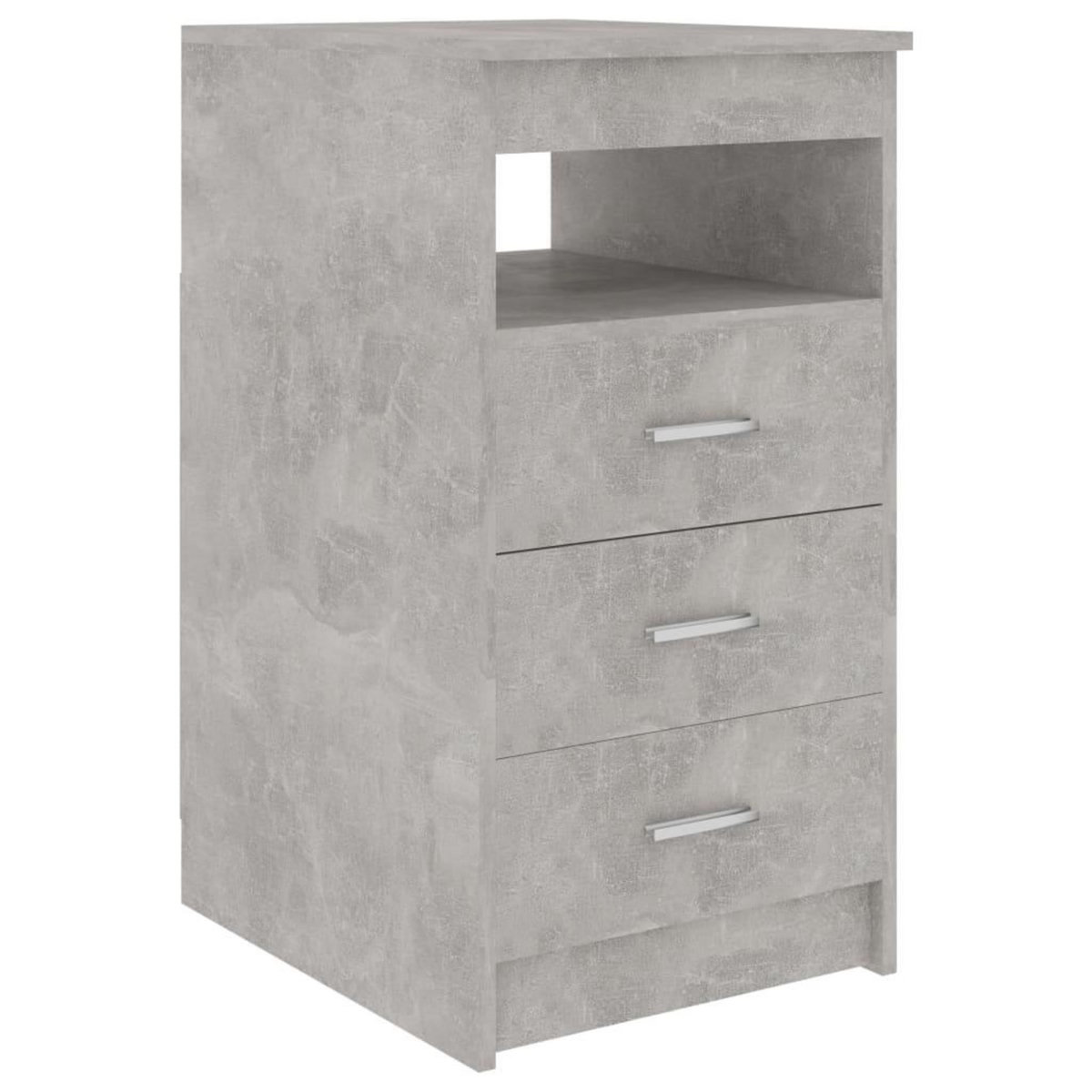 VIDAXL Armoire a tiroirs Gris beton 40x50x76 cm Bois d'ingenierie