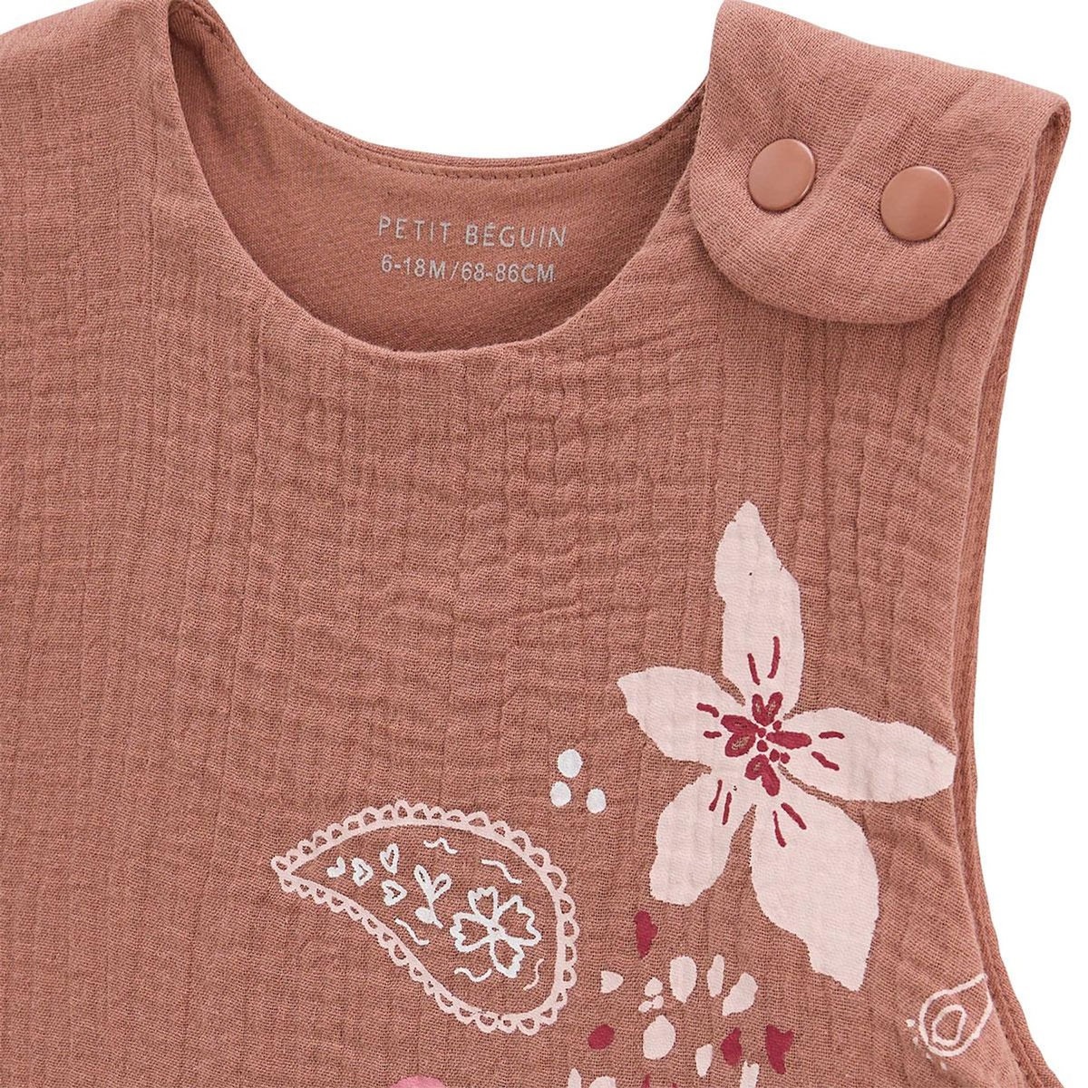 Petit Béguin Gigoteuse d'été en gaze de coton Arizona