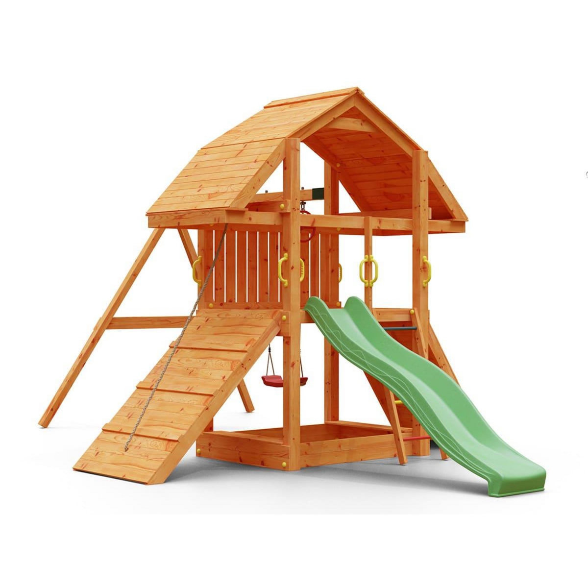 Fungoo Aire de jeux Buffalo avec balançoire double - Fungoo