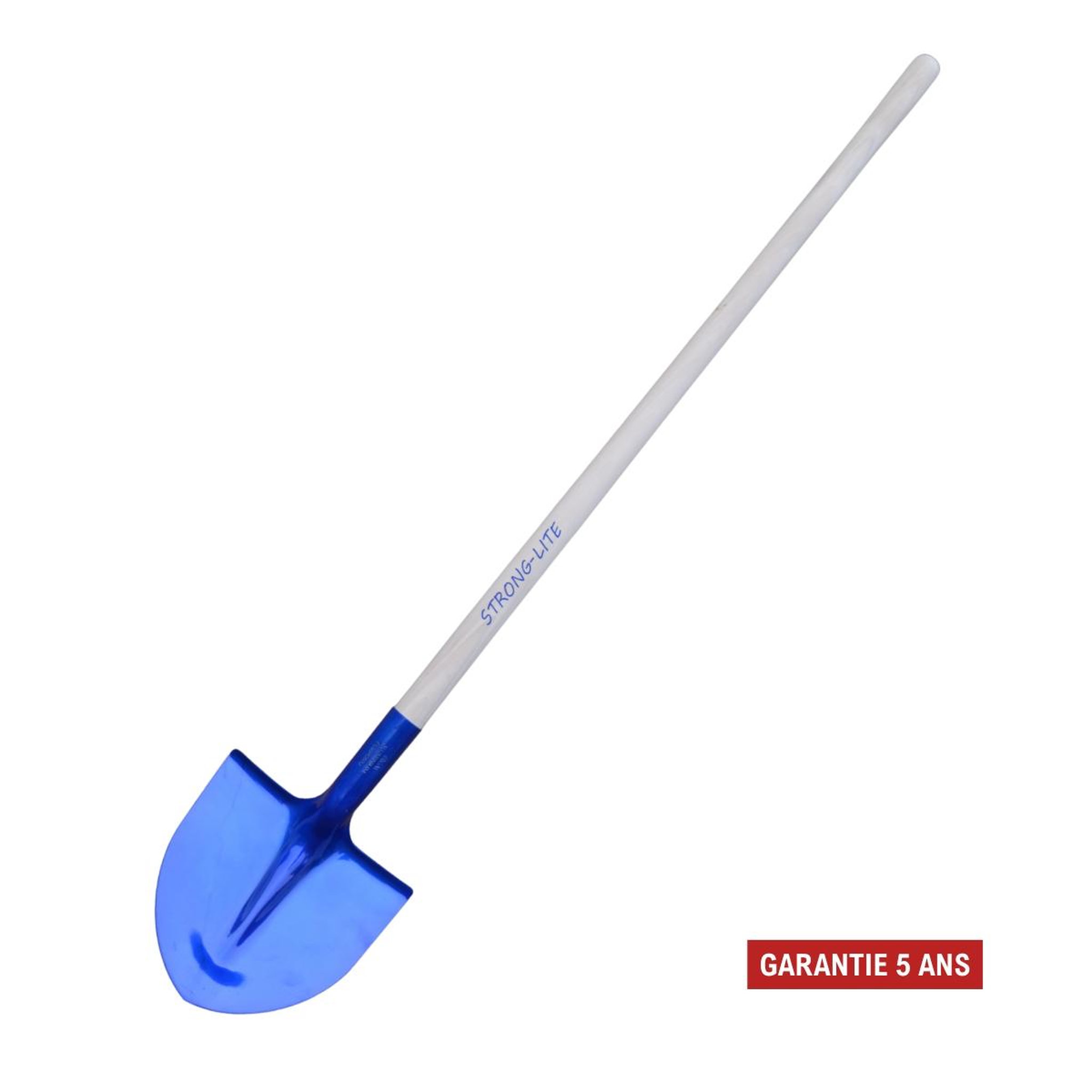 OUTILS PERRIN Pelle en aluminium - 27 cm - manche bois 1,10 m - légère et résistante