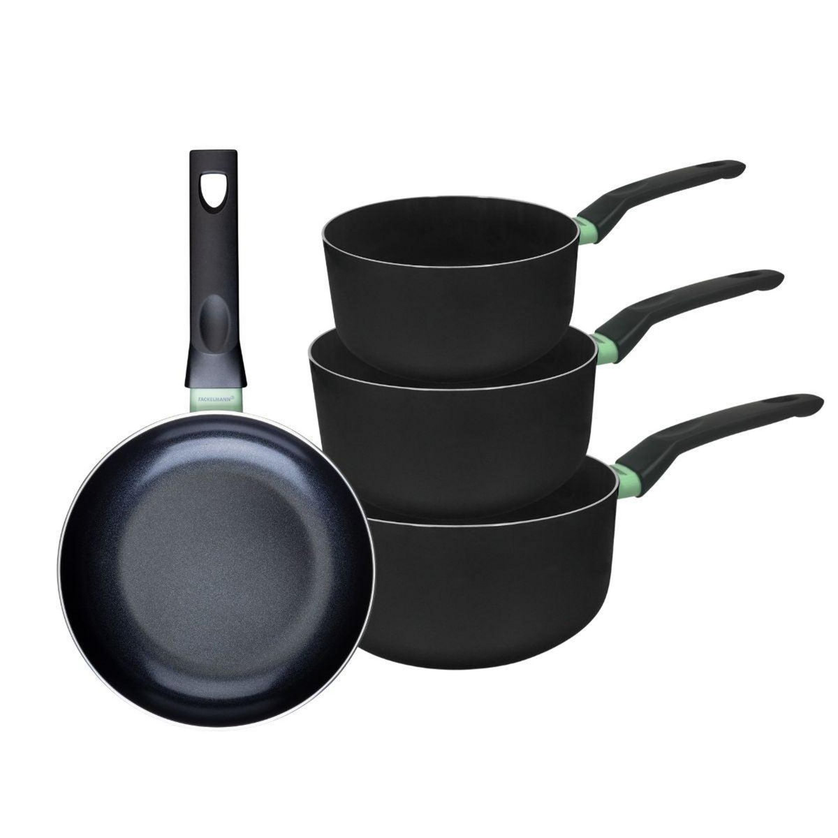 Fackelmann Ensemble de 1 poêle de 20 cm et 3 casseroles 16, 18 et 20 cm Fackelmann Brandao