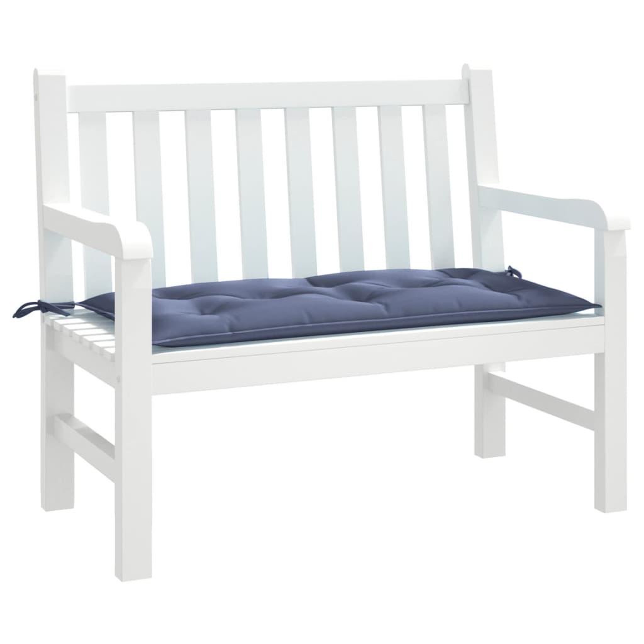 Voir la diapositive 3 : VIDAXL Coussin de banc de jardin bleu marine 110x50x7 cm tissu oxford