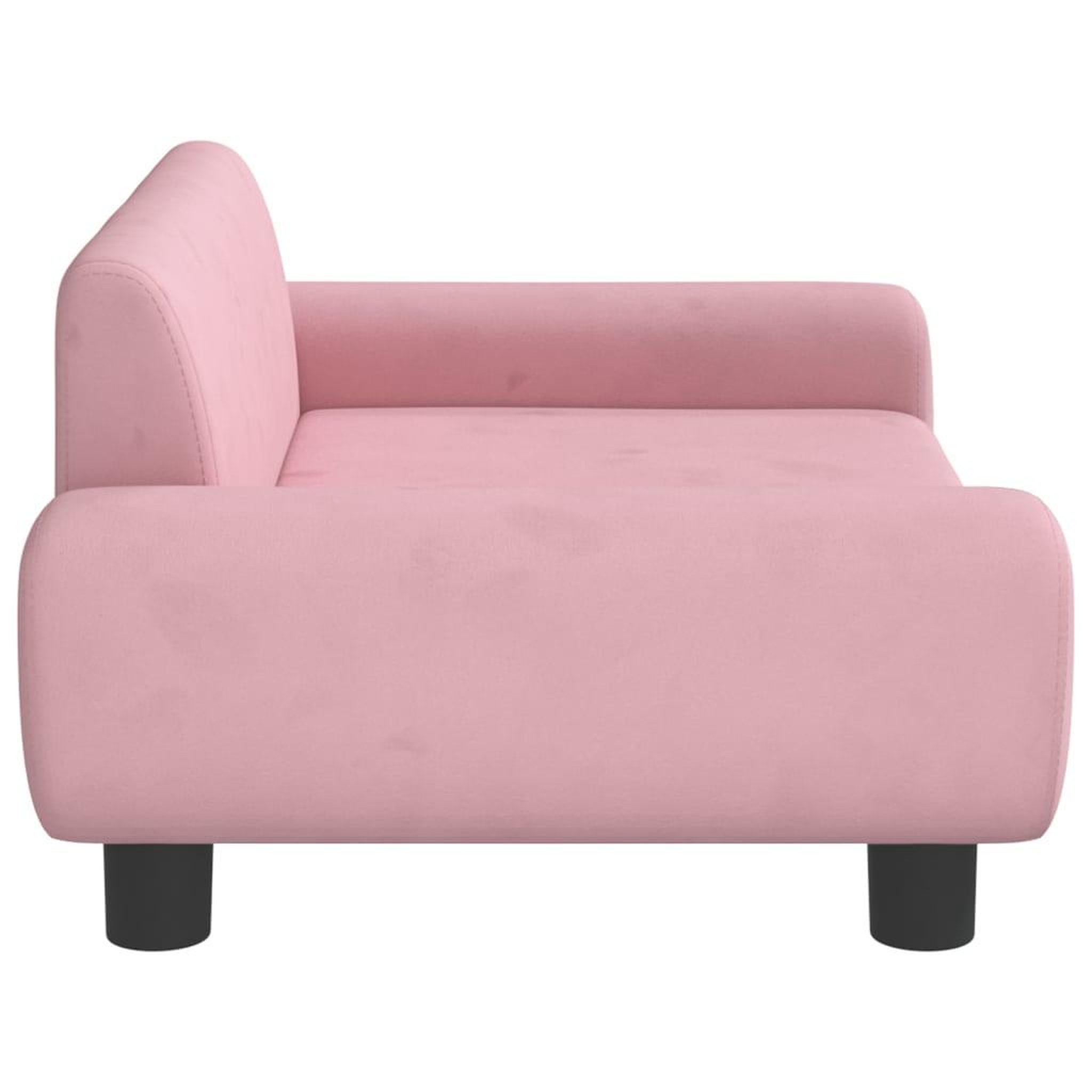 Voir la diapositive 4 : VIDAXL Canape pour enfants rose 70x45x33 cm velours