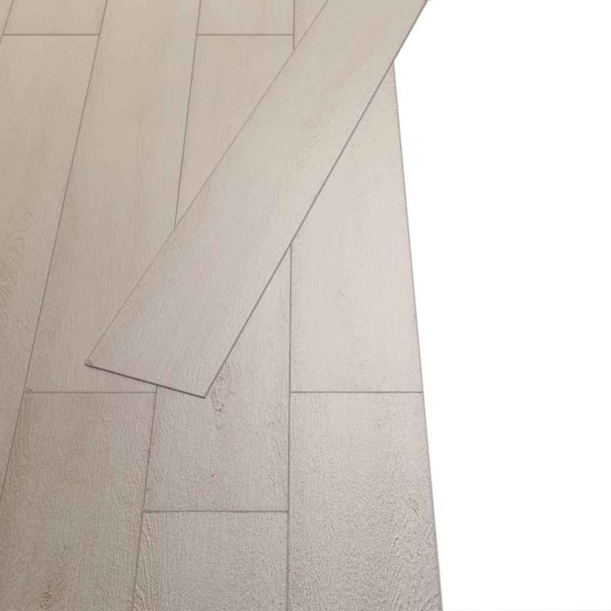 VIDAXL Dalles de plancher PVC autoadhesif blanc chene classique
