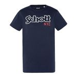 Schott T shirt  Homme Schott Vintage. Coloris disponibles : Bleu