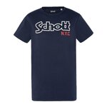 Schott T shirt  Homme  chott Vintage. Coloris disponibles : Bleu