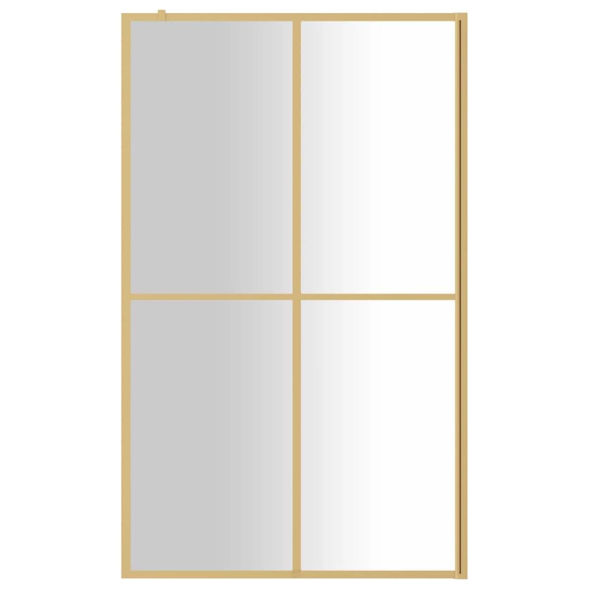 Voir la diapositive 3 : VIDAXL Paroi de douche avec verre ESG transparent dore 118x195 cm